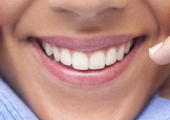 Closeup of healthy smile