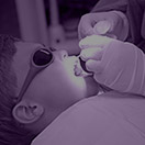 Child receiving dental care