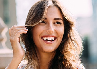 Woman with gorgeous smile