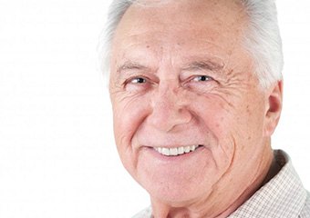 Older man smiling