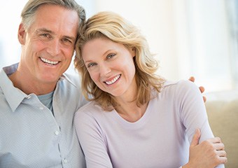 Smiling couple