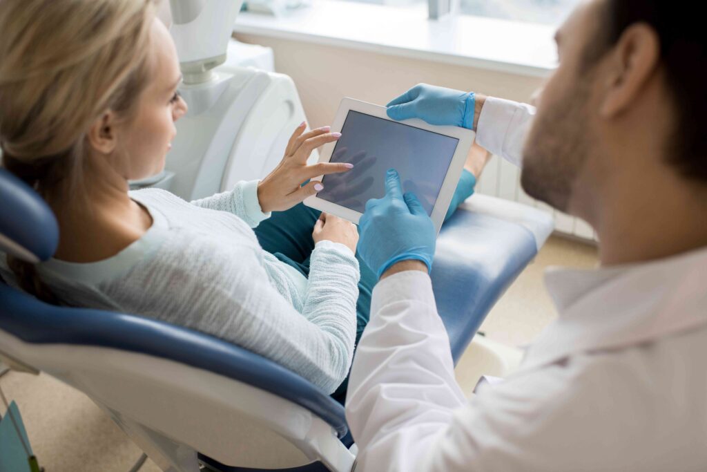 Patient at a consultation
